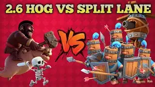 2.6 Hog Cycle Vs Split lane deck - 2.6 Hog Cycle Vs Royal hogs recruits deck - Hog cycle gameplay OP