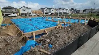 Dunvale Village Meritage Homes preparing for PRE-POUR INSPECTION