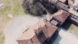 drone view - Viale villa Bagatti Varedo