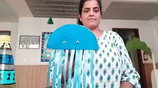 #Jelly fish craft    #paper plate craft  #Jelly fish poem