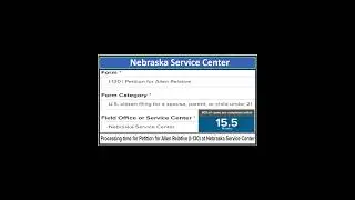 I-130 Processing Time at Nebraska Service Center ||  USCIS August Update
