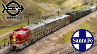 HO Scale MTH Santa Fe PAs Mail Train