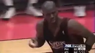 Tyrone Hill 76ers 20pts 10rebs vs Hawks (2000)