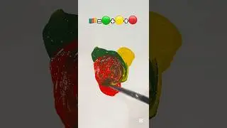 Cameroon Flag Mixing #art #colormixingmagic #coloring #drawing #painting #flag #shorts