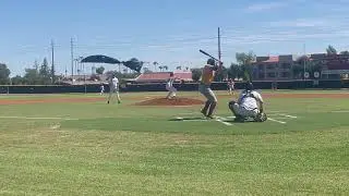 College Freshman, Jake Farr, pitching for GCC vs. AZ Western on 9-16-23