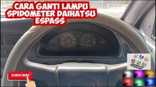 Tutorial Cara Bongkar Dan Ganti Lampu Led Spidometer Daihatsu Espass
