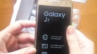 Распаковка Samsung J7 (2015)