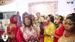 Diamond Platnumz na Zari wakicheza na mtoto wao Nillan kwenye 40