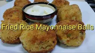 Quick and Easy Mayonnaise Fried Rice Recipe | Mayonnaise fried rice balls | Mayonnaise recipes |