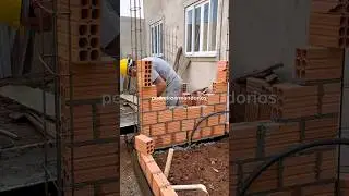 Como assentar tijolos, alvenaria top #construcaocivil #obras #pedreiro #reformas