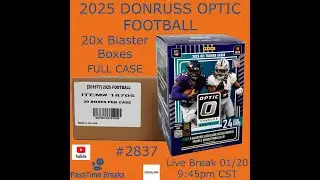 01/20 - DOWNTON HUNTING! 2025 DONRUSS OPTIC NFL - 20x Blaster Box - 1x CASE #2837 LIVE BREAK