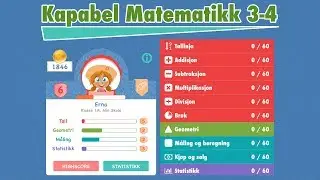 Kapabel Matematikk 3-4 - iPad app med elev- og klasserapporter for 3. og 4. klasse