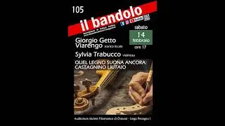 Conferenza di Giorgio Getto Viarengo sul liutaio Giuseppe Castagnino - Il Bandolo, Chiavari, 14-2-26