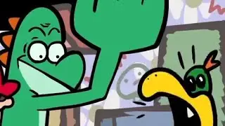 Yoshi slapping baby Bowser 10x speed