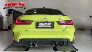 BMW M3 M4 G80 G82 With New X Pipe Design Midpipe Sound Clips!! Continuous explosions！