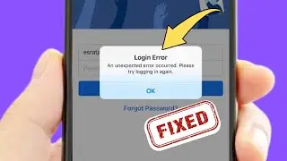How to Fix Facebook Login Error - An unexpected error occurred Please try logging in again iPhone