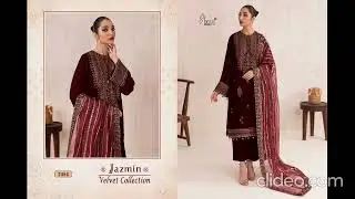 JAZMIN VELVET COLLECTION WITH EMBROIDERY SALWAR SUIT WINTER WEAR