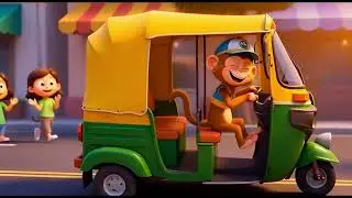 Bandar Bhaiya Ka Auto 🚕🐵 | Funny Kids Rhyme | 3D Animation | Popolino Studio