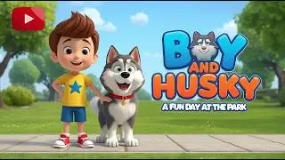 Boy and Husky | A Fun Day at the Park 🐶