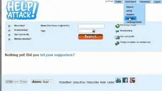 HelpAttack! Cause Dashboard