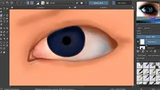 Trying to draw an eye on pc-2