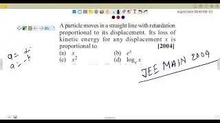 class 11 physics chapter 5 work energy and power|jee mains questions with solutions|gurujee|#jee