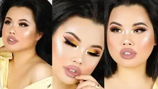 Spring Makeup Tutorial: Pop of Yellow + Winged Eyeliner! | Kim Thai