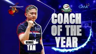 Letran's coach Bonnie Tan is the #NCAASeason97 Coach of the Year!