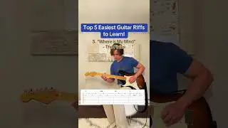 Top 5 Easiest Guitar Riffs to Learn! 🎸