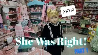 She Was Right! - Arkansas Peddlers Antique Mall Part 1 - Shop Along With Me - Greenbrier, AR