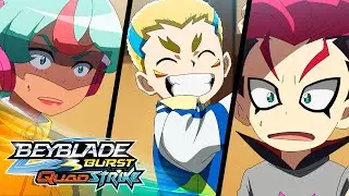 Cuatro Beys, un solo ganador | BEYBLADE BURST QUADSTRIKE EP3 | Official clip