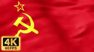 SOVIET FLAG ☭ 1 HOUR 4K 60FPS