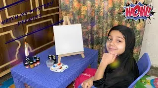 Secret drawing| Rain 🌧 painting| Kids&rsquo; talk| Canvas 🖼 Art| water colors