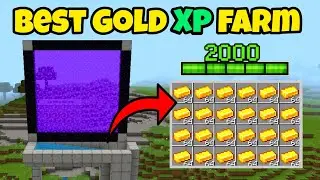 EASIEST GOLD XP Farm Minecraft Bedrock 1.21+!
