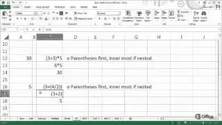 Operator order in Excel 2013