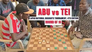 Abu National vs Tei. LAPAS National Draughts Tournament, Fourth Edition