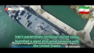 Iran shows off its newest aircraft carrier, which is equipped with killer drones