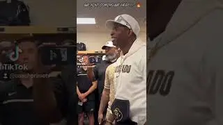 COACH PRIME'S PREGAME VS TCU SPEECH! WE AINT COMING WE HERE!!! 🎤🔥 #coachprime #speech #pregame