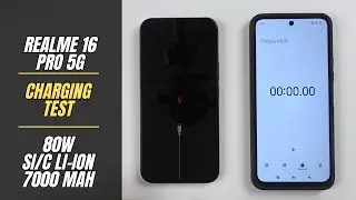 Realme 16 Pro 5G Battery Charging Test 0% to 100% | 80W fast charger 7000 mah