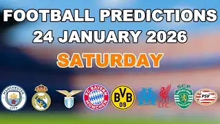FOOTBALL PREDICTIONS TODAY 24 JANUARY PREMIER LEAGUE | LA LIGA|  SERIE A |EREDIVISIE | PICKS VICTORY