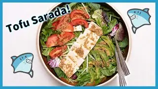 Japanese style tofu recipe | Mizuna Salad and Sesame vinaigrette 🥗