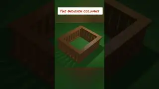 The wooden column #blender #learningblender