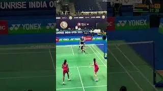 Cross Court push & Net Kill😱😍❤️🔥🔥#badminton #badmintonlovers #bwf #shorts #sports #yonex #india