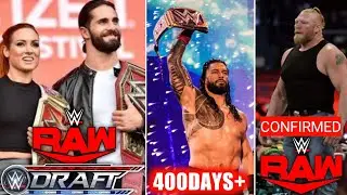 Seth Rollins and Becky Lynch on RAW!Brock Lesnar Confirmed For RAW!Roman Reigns Big Record!WWE Shows