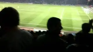 Leicester Fans doing the Poznan against Norwich