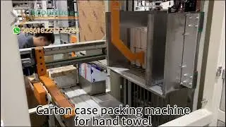 Carton case packing machine for hand towel --- Soontrue Machinery