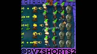 Gatling Pea Challenge Conehead Zombie #pvz #pvz2 #youtube #youtubeshorts