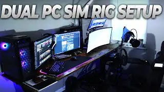 My 2 PC Sim Racing Setup! || iRacing Dirt Sim Rig