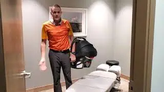 How to save your back when carrying a child bucket carrier