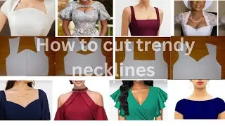 How to perfectly cut different types of trendy necklines / neckline tutorial for beginners